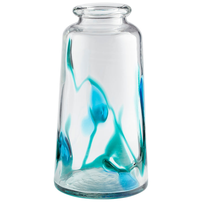 Myhouse Lighting Cyan - 11071 - Vase - Blue/Clear