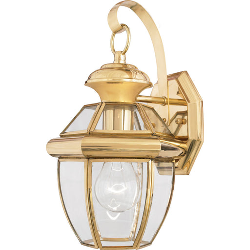 Myhouse Lighting Quoizel - NY8315B - One Light Outdoor Wall Lantern - Newbury - Polished Brass