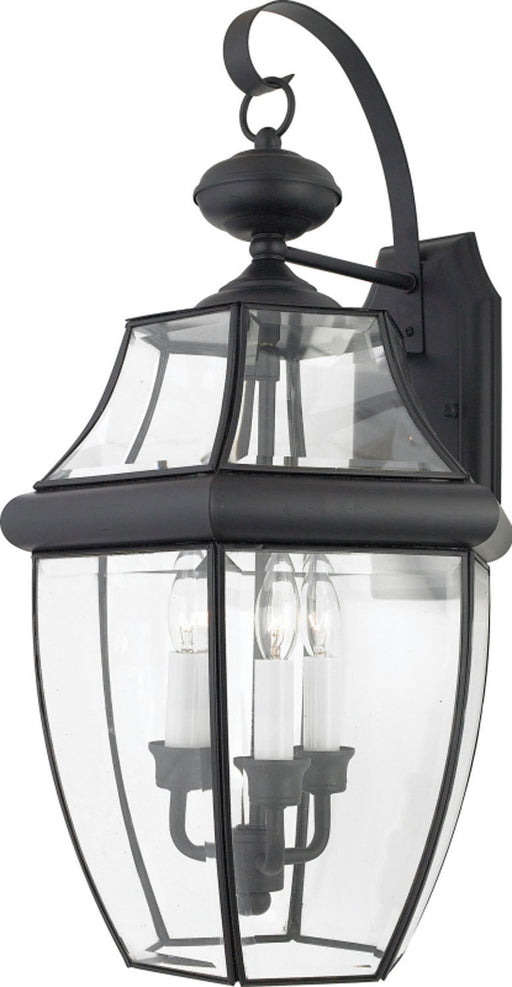 Myhouse Lighting Quoizel - NY8318K - Three Light Outdoor Wall Lantern - Newbury - Mystic Black