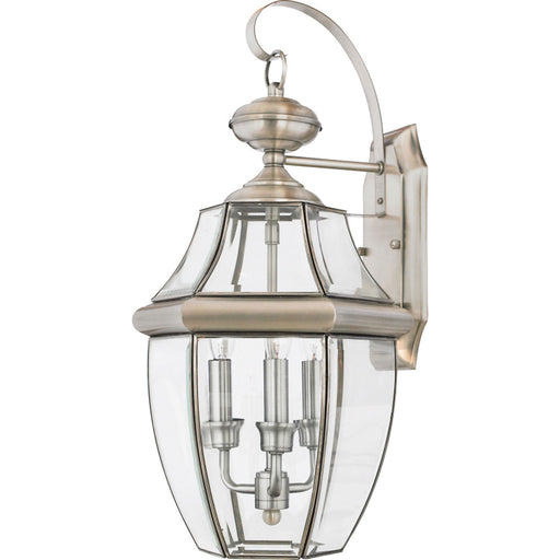 Myhouse Lighting Quoizel - NY8318P - Three Light Outdoor Wall Lantern - Newbury - Pewter