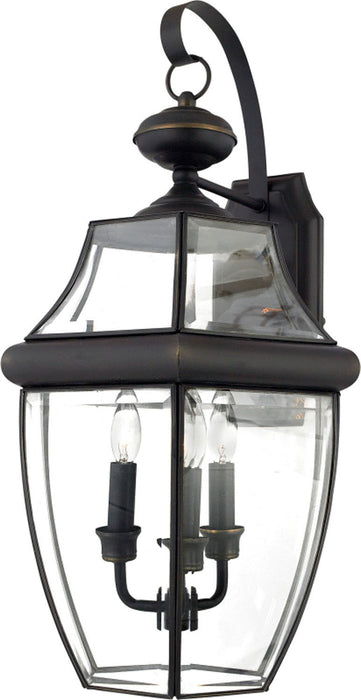 Myhouse Lighting Quoizel - NY8318Z - Three Light Outdoor Wall Lantern - Newbury - Medici Bronze