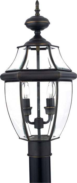 Myhouse Lighting Quoizel - NY9042Z - Two Light Outdoor Post Mount - Newbury - Medici Bronze