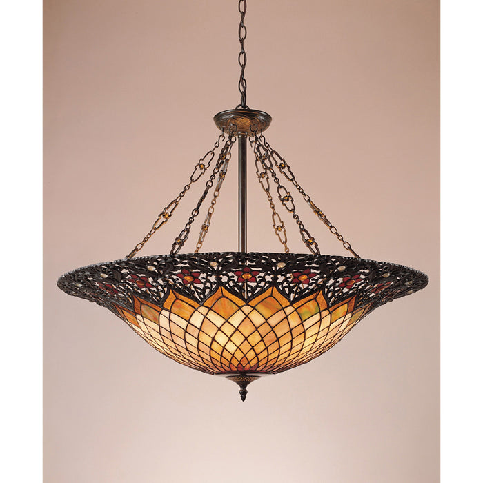 Myhouse Lighting Quoizel - TF1901VB - Six Light Foyer Pendant - Adriana - Vintage Bronze