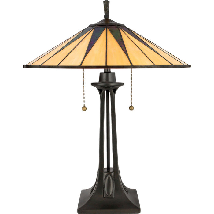 Myhouse Lighting Quoizel - TF6668VB - Two Light Table Lamp - Gotham - Vintage Bronze