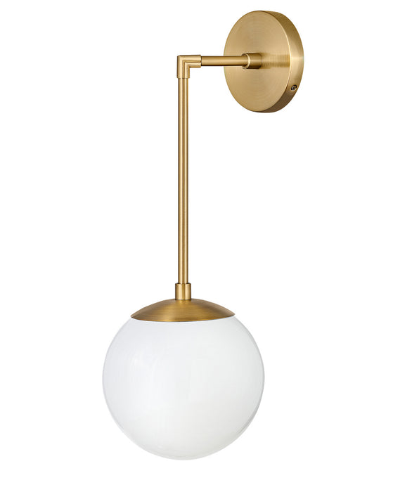 Myhouse Lighting Hinkley - 3742HB-WH - LED Wall Sconce - Warby - Heritage Brass