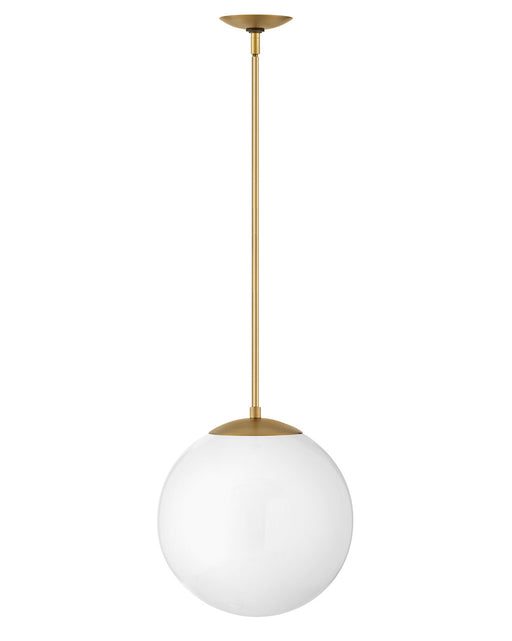 Myhouse Lighting Hinkley - 3744HB-WH - LED Pendant - Warby - Heritage Brass