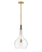 Myhouse Lighting Hinkley - 4457HB-CL - LED Pendant - Ziggy - Heritage Brass