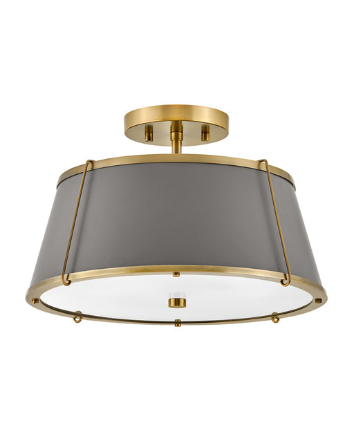 Myhouse Lighting Hinkley - 4893LDB - LED Semi-Flush Mount - Clarke - Lacquered Dark Brass