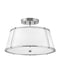 Myhouse Lighting Hinkley - 4893PN - LED Semi-Flush Mount - Clarke - Polished Nickel