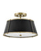 Myhouse Lighting Hinkley - 4893WS - LED Semi-Flush Mount - Clarke - Warm Brass