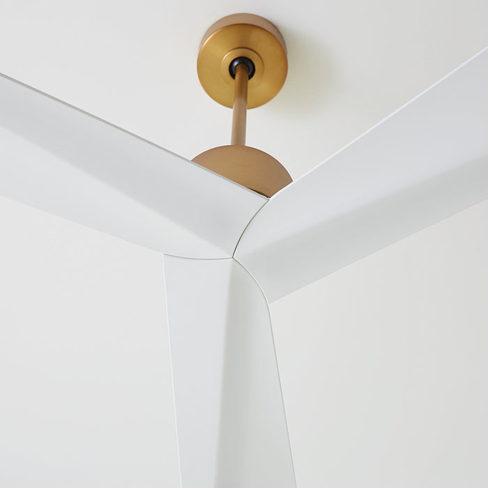 Myhouse Lighting Visual Comfort Fan - 3ADR60BBS - 60``Ceiling Fan - Adler 60 - Burnished Brass