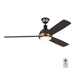 Myhouse Lighting Visual Comfort Fan - 3HCKR60BNZHABD - 60``Ceiling Fan - Hicks 60 - Deep Bronze