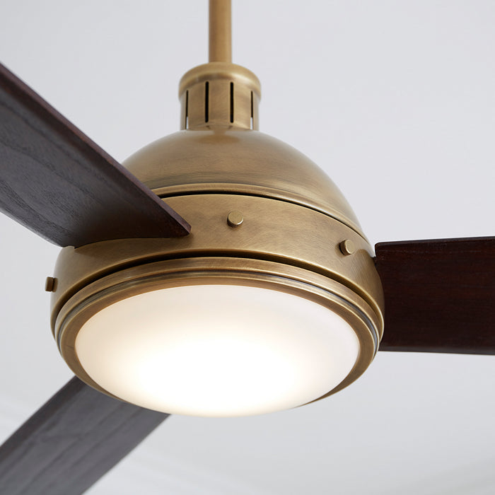 Myhouse Lighting Visual Comfort Fan - 3HCKR60HABD - 60``Ceiling Fan - Hicks 60 - Hand Rubbed Antique Brass