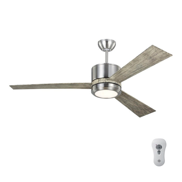 Myhouse Lighting Generation Lighting - 3VNR52BSLGD-V1 - 52"Ceiling Fan - Vision - Brushed Steel