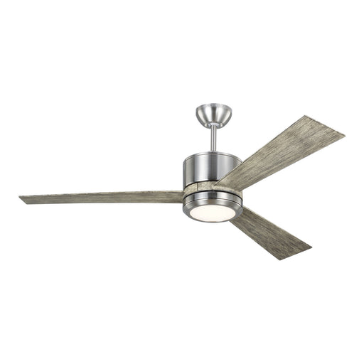 Myhouse Lighting Generation Lighting - 3VNR52BSLGD-V1 - 52"Ceiling Fan - Vision - Brushed Steel