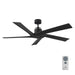 Myhouse Lighting Visual Comfort Fan - 5ASPR56MBK - 56``Ceiling Fan - Aspen 56 - Midnight Black