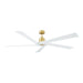 Myhouse Lighting Visual Comfort Fan - 5ASPR70BBS - 70``Ceiling Fan - Aspen 70 - Burnished Brass