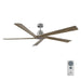 Myhouse Lighting Visual Comfort Fan - 5ASPR70BS - 70``Ceiling Fan - Aspen 70 - Brushed Steel