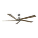 Myhouse Lighting Visual Comfort Fan - 5ASPR70BS - 70``Ceiling Fan - Aspen 70 - Brushed Steel