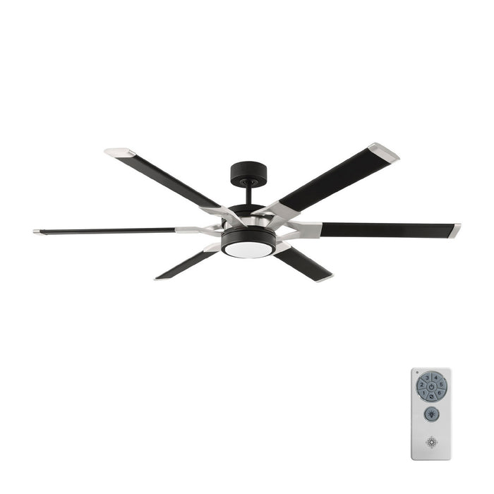 Myhouse Lighting Visual Comfort Fan - 6LFR62MBKD - 62``Ceiling Fan - Loft 62 - Midnight Black