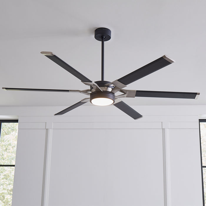 Myhouse Lighting Visual Comfort Fan - 6LFR62MBKD - 62``Ceiling Fan - Loft 62 - Midnight Black