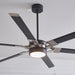 Myhouse Lighting Visual Comfort Fan - 6LFR62MBKD - 62``Ceiling Fan - Loft 62 - Midnight Black