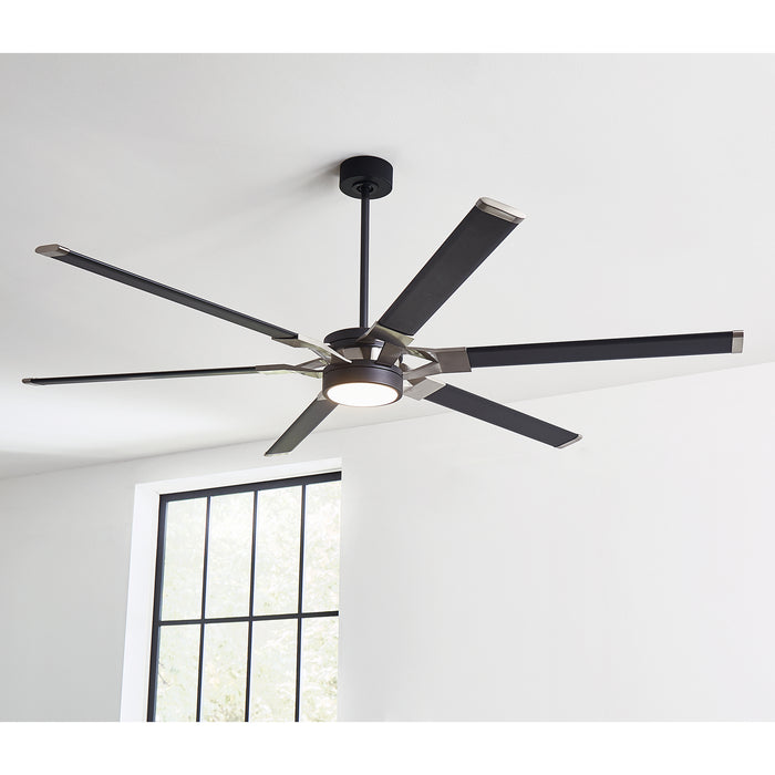Myhouse Lighting Visual Comfort Fan - 6LFR72MBKD - 72``Ceiling Fan - Loft 72 - Midnight Black