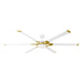 Myhouse Lighting Visual Comfort Fan - 6LFR72RZWBBSD - 72``Ceiling Fan - Loft 72 - Matte White