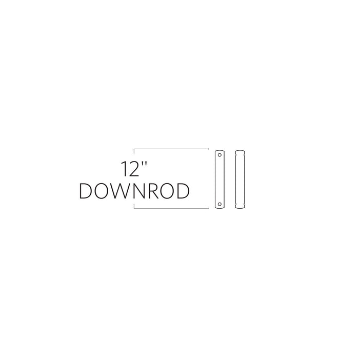 Myhouse Lighting Visual Comfort Fan - DR12KOA - Downrod - Universal Downrod - Koa