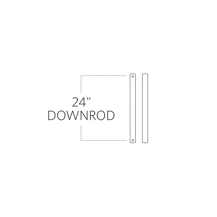 Myhouse Lighting Visual Comfort Fan - DR24KOA - Downrod - Universal Downrod - Koa