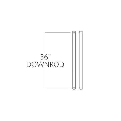 Myhouse Lighting Visual Comfort Fan - DR36KOA - Downrod - Universal Downrod - Koa