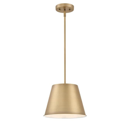 Myhouse Lighting Westinghouse Lighting - 6111500 - One Light Pendant - Derose - Brushed Brass