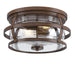 Myhouse Lighting Westinghouse Lighting - 6112600 - Two Light Flush Mount - Weatherby - Barnwood