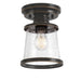 Myhouse Lighting Westinghouse Lighting - 6113000 - One Light Semi-Flush Mount - Emma Jane - Amber Bronze