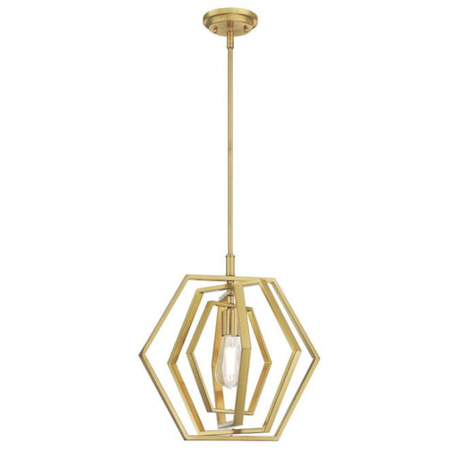 Myhouse Lighting Westinghouse Lighting - 6369700 - One Light Pendant - Holly - Champagne Brass