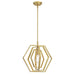 Myhouse Lighting Westinghouse Lighting - 6369700 - One Light Pendant - Holly - Champagne Brass