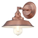 Myhouse Lighting Westinghouse Lighting - 6370400 - One Light Wall Fixture - Iron Hill - Washed Copper