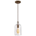 Myhouse Lighting Westinghouse Lighting - 6371300 - One Light Mini Pendant - Carmen - Barnwood