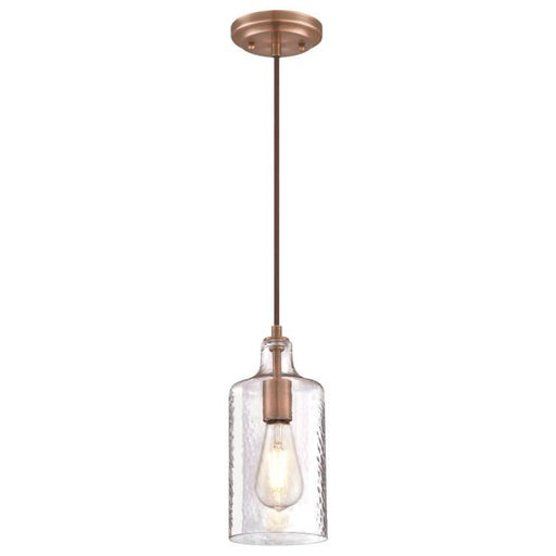 Myhouse Lighting Westinghouse Lighting - 6371500 - One Light Mini Pendant - Carmen - Washed Copper