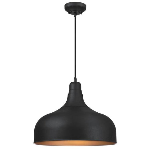 Myhouse Lighting Westinghouse Lighting - 6371700 - One Light Pendant - Morton - Textured Iron