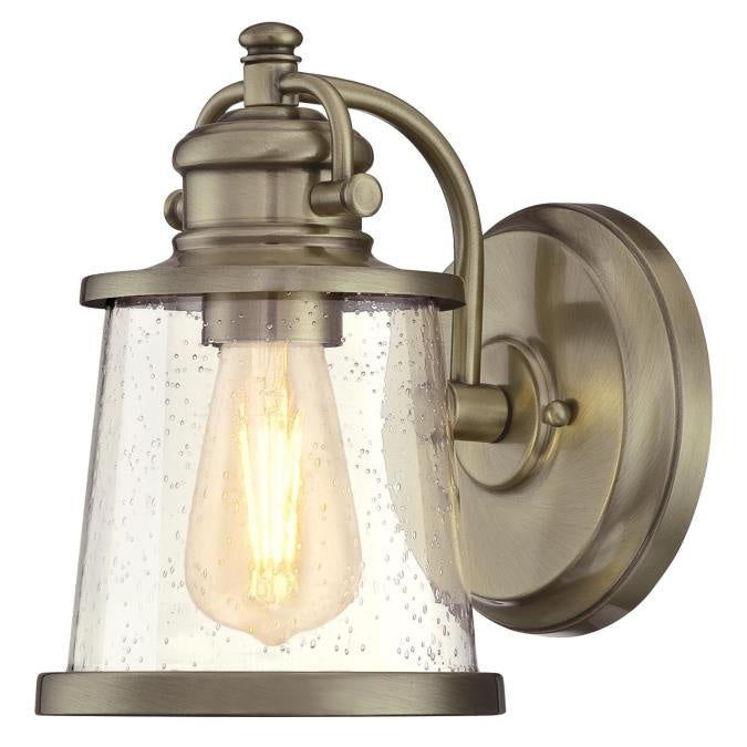 Myhouse Lighting Westinghouse Lighting - 6374500 - One Light Wall Fixture - Emma Jane - Antique Brass