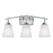 Myhouse Lighting Westinghouse Lighting - 6573600 - Three Light Wall Fixture - Midori - Brushed Nickel