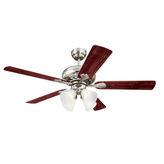 Myhouse Lighting Westinghouse Lighting - 7235900 - 52"Ceiling Fan - Swirl - Brushed Nickel