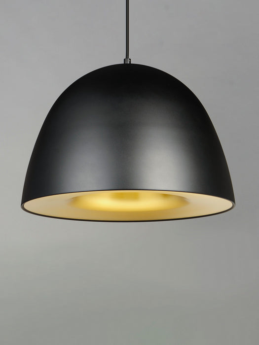 Myhouse Lighting ET2 - E24916-BKSBR - LED Pendant - Fungo - Black / Satin Brass