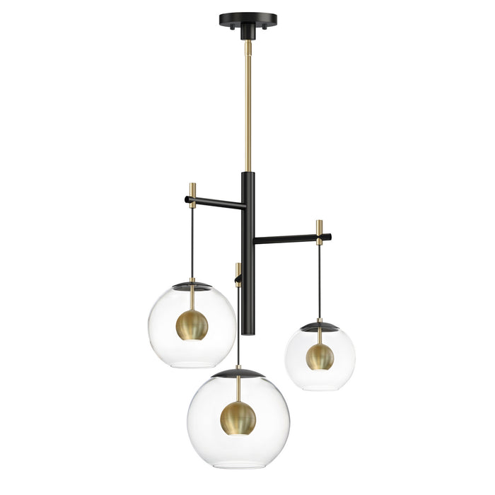 Myhouse Lighting ET2 - E25156-BKNAB - LED Pendant - Nucleus - Black / Natural Aged Brass