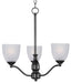 Myhouse Lighting Maxim - 10064FTBK - Three Light Chandelier - Stefan - Black