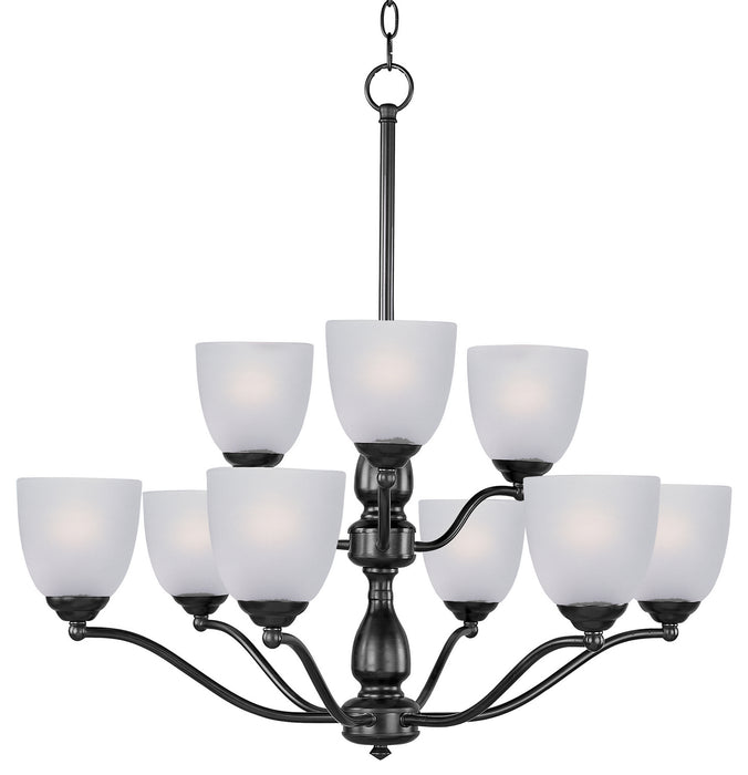 Myhouse Lighting Maxim - 10066FTBK - Nine Light Chandelier - Stefan - Black