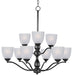 Myhouse Lighting Maxim - 10066FTBK - Nine Light Chandelier - Stefan - Black