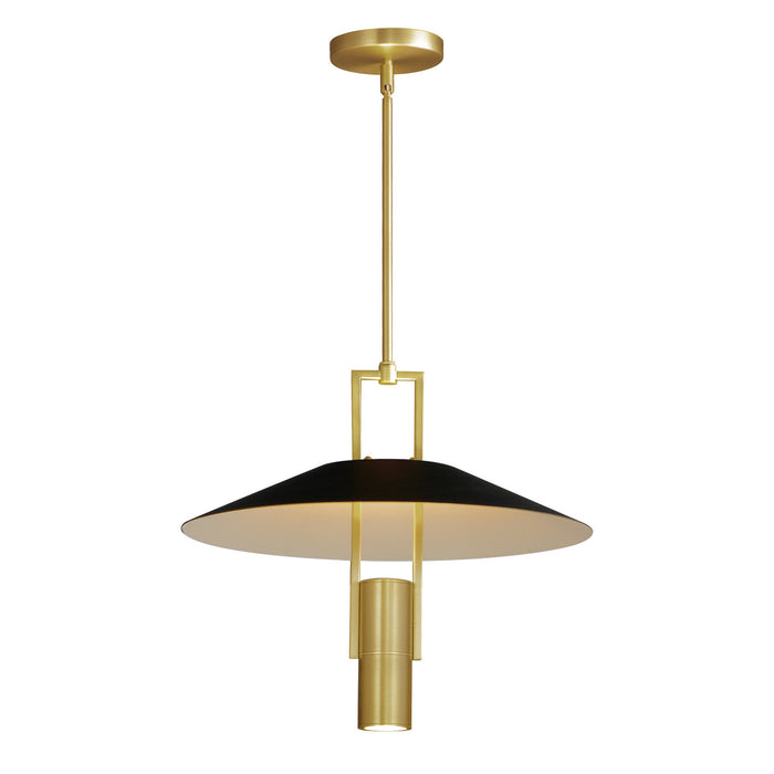 Myhouse Lighting Maxim - 10098BKSBR - LED Pendant - Tahoe - Black / Satin Brass