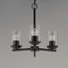 Myhouse Lighting Maxim - 10203CLBK - Three Light Chandelier - Corona - Black